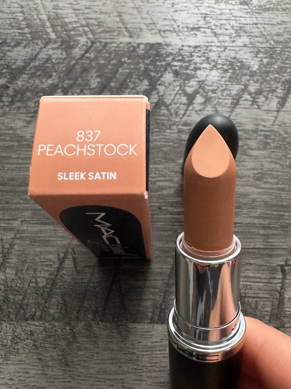 MAC MACximal Sleek Satin Lipstick - Peachstock (NIB)